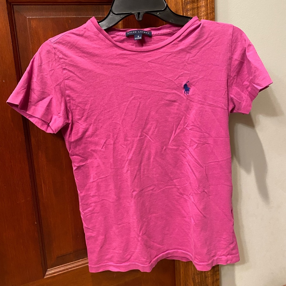 Pink/purple Ralph Lauren T shirt